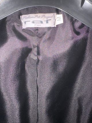 Giacca donnain vera pelle viola vintage