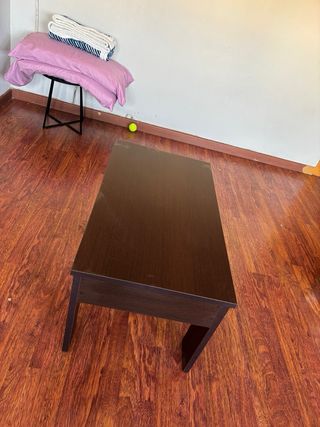 Mesa de centro elevable de madera