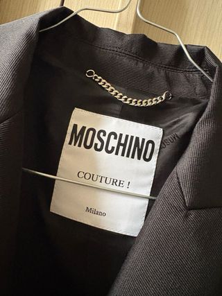 Giacca Moschino leopardata con paillettes