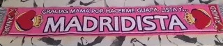 Bufanda Real Madrid Niña Rosa Corazón