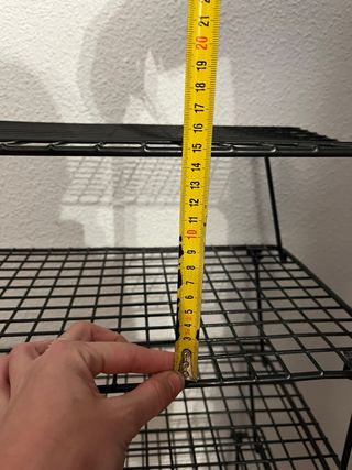 Zapatero desmontable metálico negro