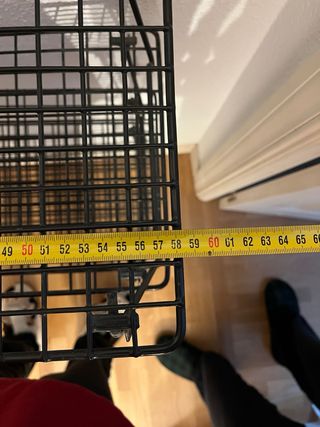 Zapatero desmontable metálico negro