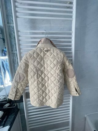 Trapuntina beige con toppe 7/8 anni