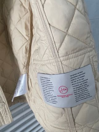 Trapuntina beige con toppe 7/8 anni