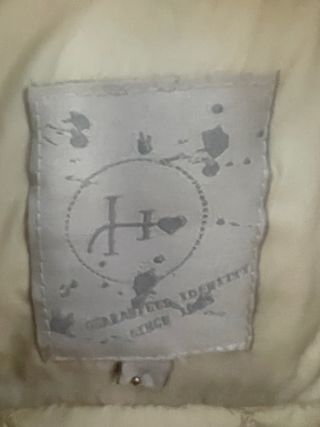 Trapuntina beige con toppe 7/8 anni