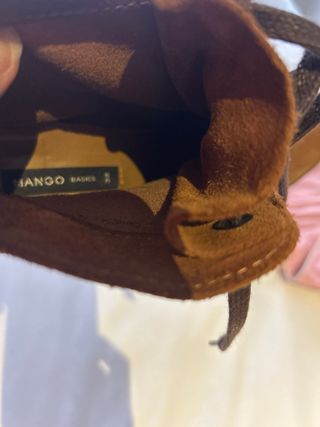 Botines tacón cuña piel