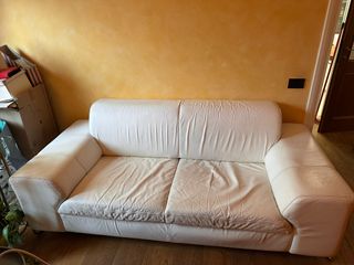 Divani pelle bianca Calligaris 2 e 3 posti