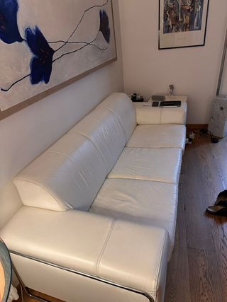 Divani pelle bianca Calligaris 2 e 3 posti