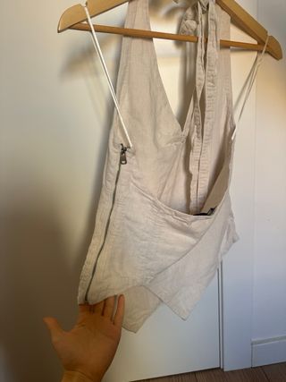 Top lino Zara Talla S