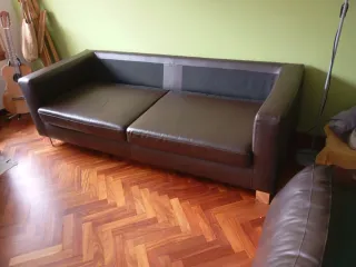 Sofá Cama Polipiel Marrón