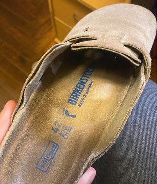 Birkenstock Boston Beige/Marrón Talla 42