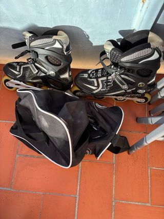 Patines en línea Fila Negro/Blanco talla 46