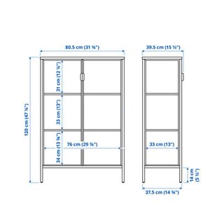 Vitrina expositora negra