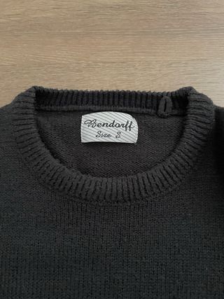 Jersey Bendorff punto S gris y negro