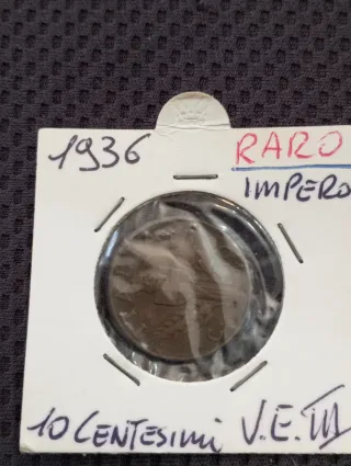 Moneta 10 Centesimi Impero 1936 V.E. III