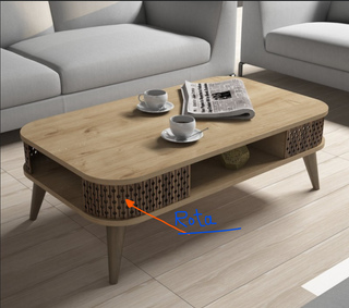 Mesa de centro Roble Maisons Du Monde