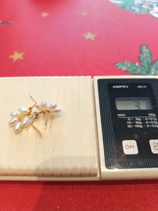 Pendientes Oro 18k Perlas y Circonitas