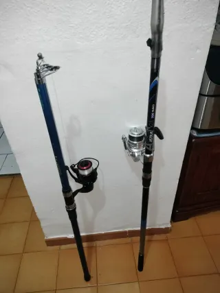 2 Cañas de Pescar con Carretes