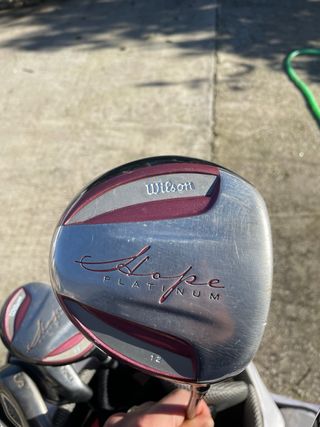 Set Palos Golf Mujer Wilson Hope Platinum + Bolsa
