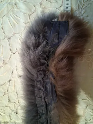 Collo di pelliccia volpe bicolore