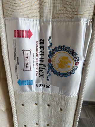 Colchón individual de tela