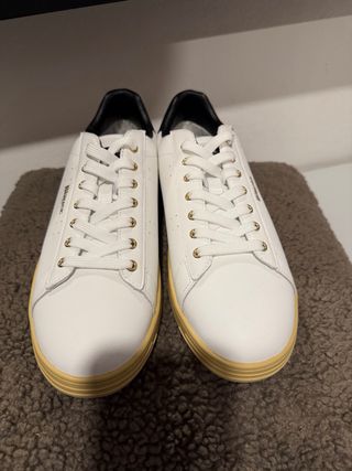 Zapatillas Blauer Grant Hombre Blancas/Negras