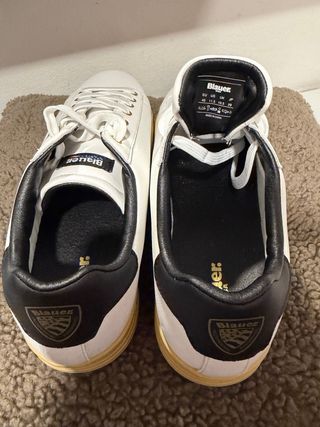 Zapatillas Blauer Grant Hombre Blancas/Negras