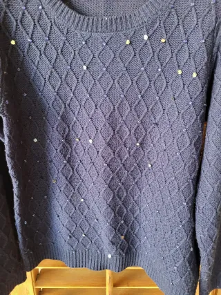 Maglione Conbipel donna blu taglia M