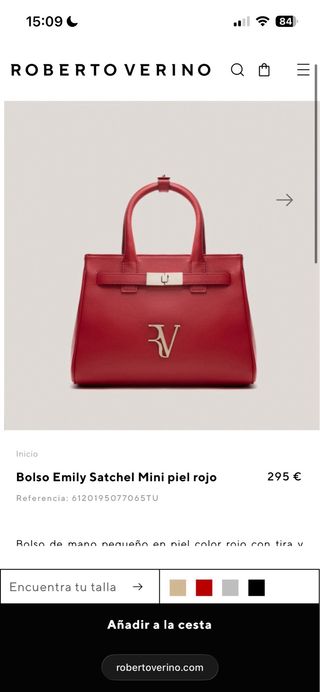 Bolso Roberto Verino Rojo