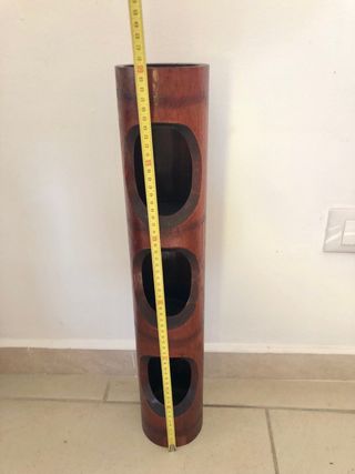 Portacandele etnico in bambù