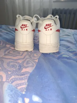 Zapatillas Nike Air Force 1 Blancas Rojas