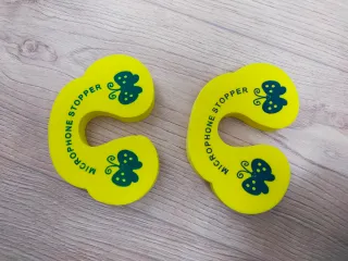 2 Protectores de Puerta Amarillos Mariposa