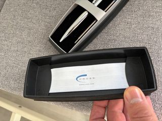 Bolígrafo Cross plateado