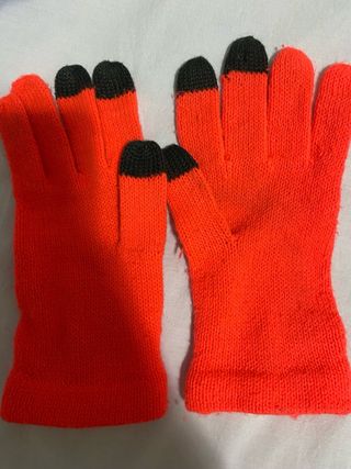 Guantes Vans Naranja y Negro