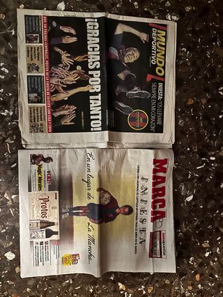 Periódico Mundo Deportivo Iniesta