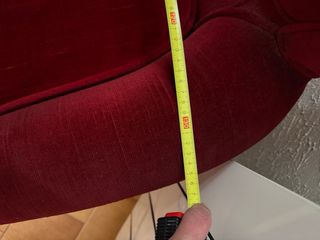 Sofá vintage terciopelo rojo