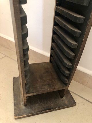 Porta CD Etnico Legno