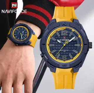 Reloj Naviforce Hombre Azul y Amarillo