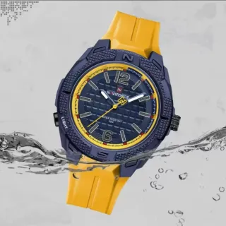 Reloj Naviforce Hombre Azul y Amarillo