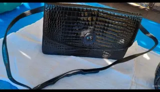 N.2 borse pelle stampa cocco con tracolla