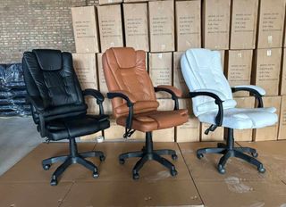 Silla de oficina marrón