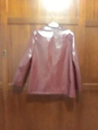 Giacca Shein vernice bordeaux taglia M