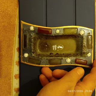 Porta oggetti in vetro artistico