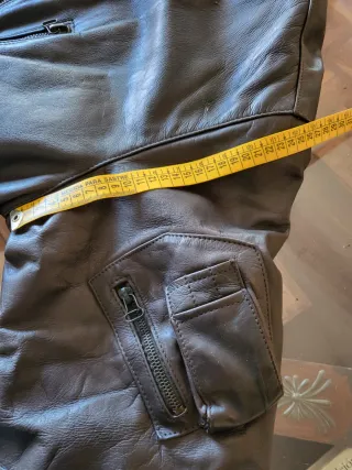 Cazadora cuero  Armani Marrón