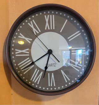 Orologio da parete vintage tortora Ø 30 cm.