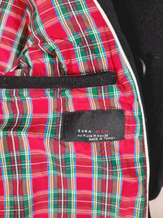 Chaqueta Zara Hombre Negra Invierno