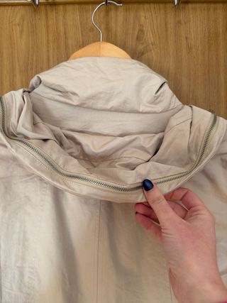 Chubasquero Mango Talla S Beige