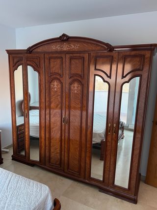 ARMARIO CLÁSICO GRANDE CON ESPEJOS – 228x61x218 cm