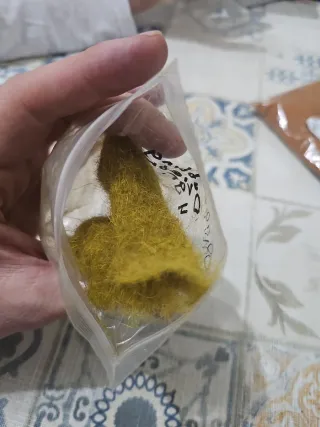 Dubbing liebre oliva montaje artesanal mosca seca