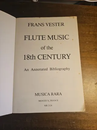 Libro Flute Music of the 18th Century